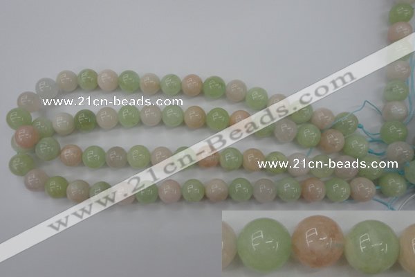 CMG104 15.5 inches 12mm round natural morganite beads wholesale