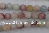 CMG112 15.5 inches 8mm round natural morganite beads wholesale