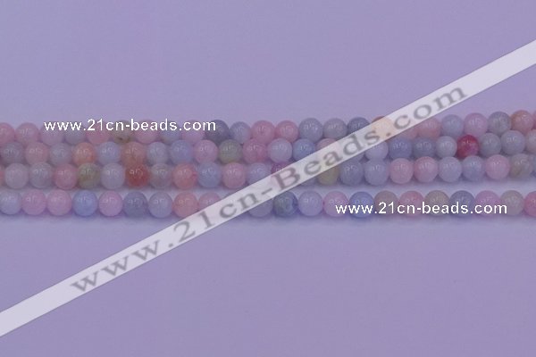 CMG141 15.5 inches 6mm round natural morganite gemstone beads