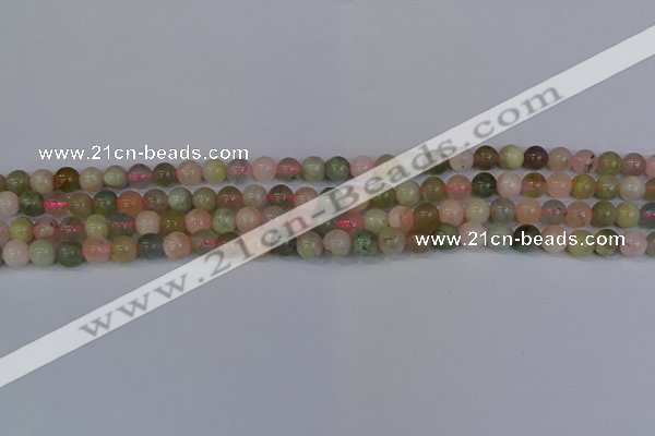 CMG161 15.5 inches 6mm round morganite gemstone beads wholesale