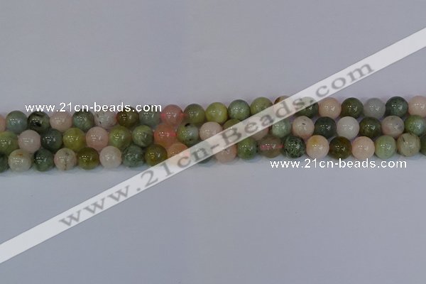 CMG162 15.5 inches 8mm round morganite gemstone beads wholesale