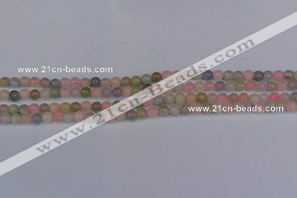 CMG171 15.5 inches 6mm round morganite gemstone beads wholesale