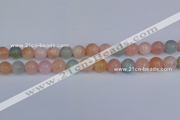 CMG175 15.5 inches 14mm round morganite gemstone beads wholesale