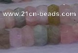 CMG223 15.5 inches 6*10mm faceted rondelle morganite beads