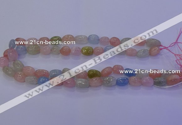 CMG227 15.5 inches 10*12mm - 12*16mm nuggets morganite beads