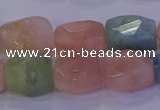 CMG230 15.5 inches 12*16mm - 13*18mm faceted nuggets morganite beads