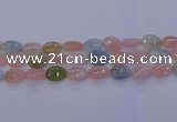 CMG232 15.5 inches 10*14mm flat teardrop morganite beads wholesale