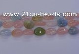 CMG234 15.5 inches 13*18mm flat teardrop morganite beads wholesale