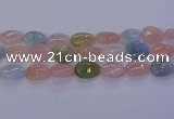 CMG235 15.5 inches 15*20mm flat teardrop morganite beads wholesale