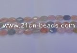 CMG265 15.5 inches 8*12mm faceted oval morganite beads