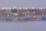 CMG281 15.5 inches 15*20mm faceted rectangle morganite beads