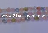 CMG284 15.5 inches 12*12mm faceted heart morganite beads