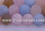 CMG303 15.5 inches 10mm round matte morganite beads wholesale