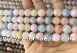 CMG338 15.5 inches 10mm round natural morganite beads