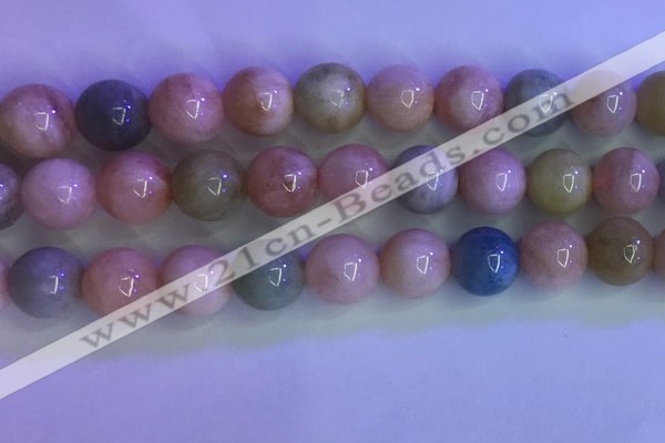 CMG374 15.5 inches 11mm round natural morganite beads wholesale