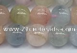 CMG392 15.5 inches 8mm round morganite gemstone beads