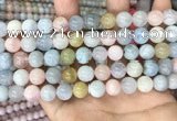 CMG404 15.5 inches 10mm round morganite beads wholesale