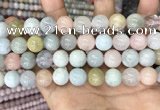 CMG405 15.5 inches 12mm round morganite beads wholesale