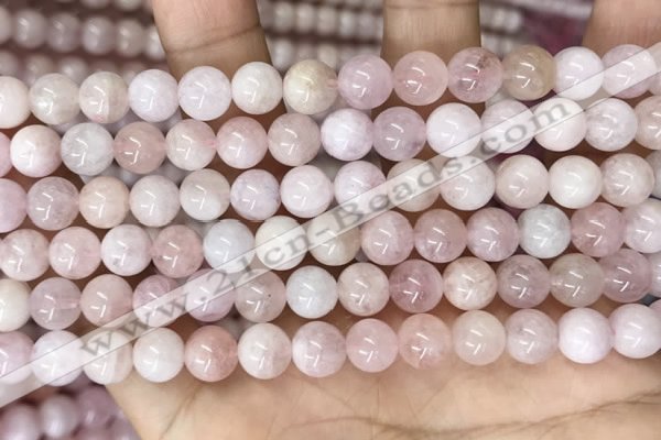 CMG410 15.5 inches 8mm round pink morganite beads wholesale