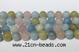 CMG444 15.5 inches 14mm round morganite gemstone beads wholesale