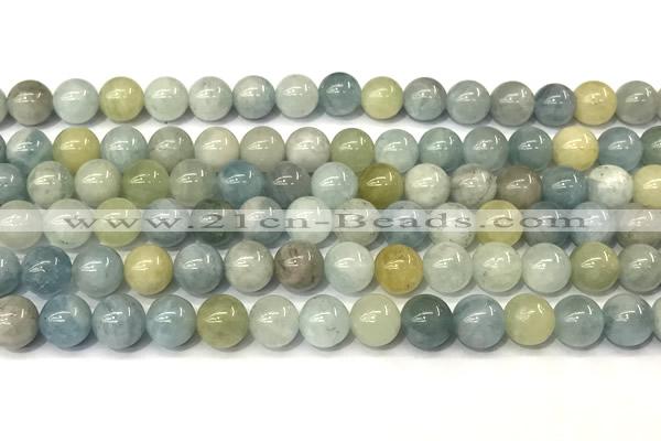 CMG451 15 inches 8mm round morganite gemstone beads