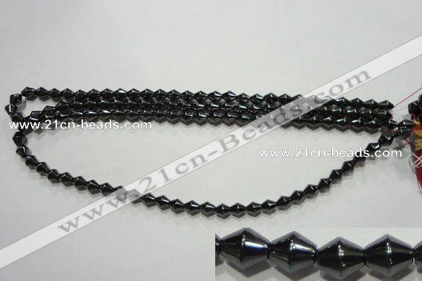 CMH132 15.5 inches 6*7mm bicone magnetic hematite beads