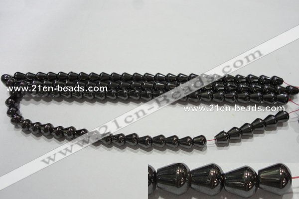 CMH138 15.5 inches 8*8mm teardrop magnetic hematite beads