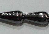 CMH140 15.5 inches 8*16mm teardrop magnetic hematite beads