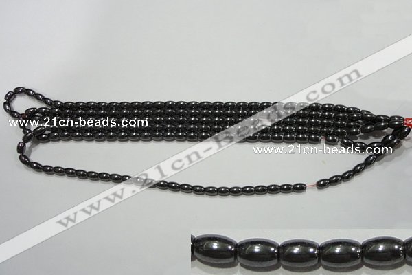 CMH145 15.5 inches 4*6mm rice magnetic hematite beads wholesale