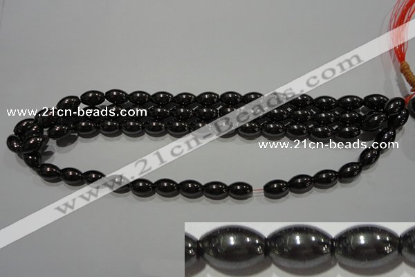 CMH149 15.5 inches 8*12mm rice magnetic hematite beads wholesale