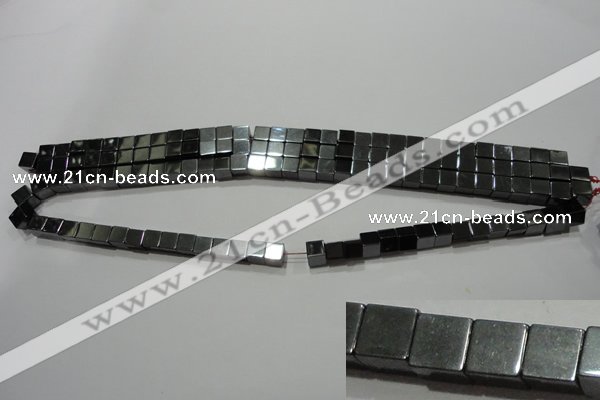 CMH160 15.5 inches 6*6mm cube magnetic hematite beads wholesale