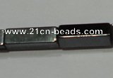 CMH164 15.5 inches 4*13mm cuboid magnetic hematite beads