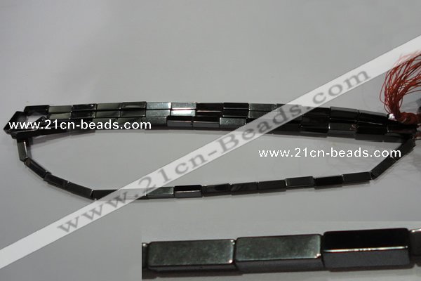 CMH164 15.5 inches 4*13mm cuboid magnetic hematite beads