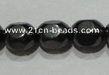 CMH169 15.5 inches 6*8mm lantern magnetic hematite beads