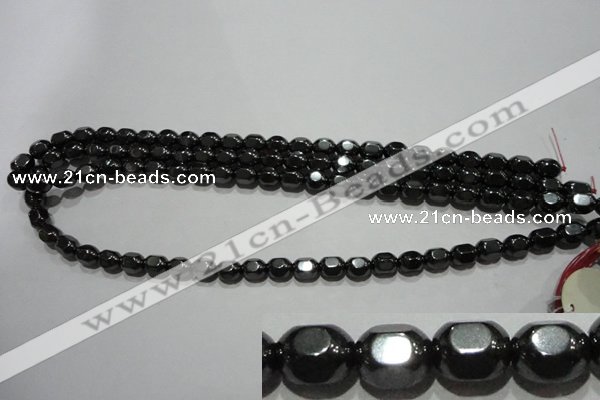 CMH169 15.5 inches 6*8mm lantern magnetic hematite beads