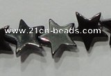 CMH177 15.5 inches 10*10mm star magnetic hematite beads wholesale
