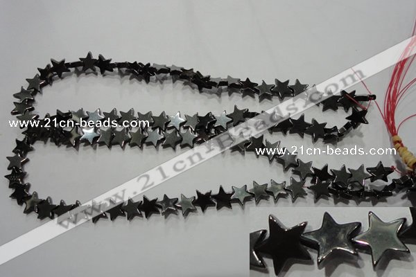 CMH177 15.5 inches 10*10mm star magnetic hematite beads wholesale