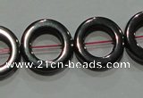 CMH179 15.5 inches 12mm donut magnetic hematite beads wholesale