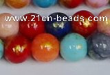 CMJ1012 15.5 inches 8mm round mixed Mashan jade beads wholesale