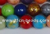 CMJ1013 15.5 inches 10mm round mixed Mashan jade beads wholesale