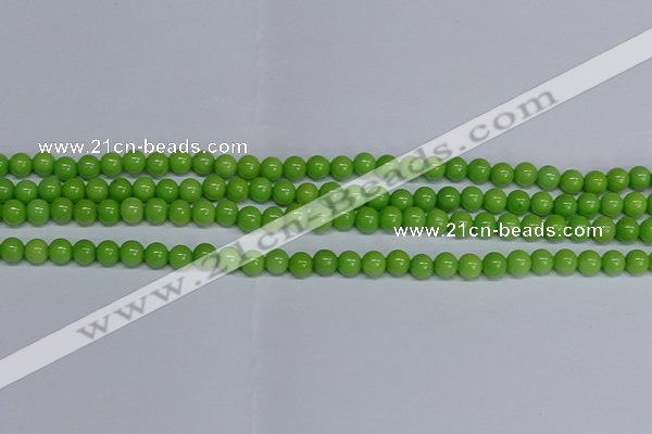 CMJ114 15.5 inches 6mm round Mashan jade beads wholesale