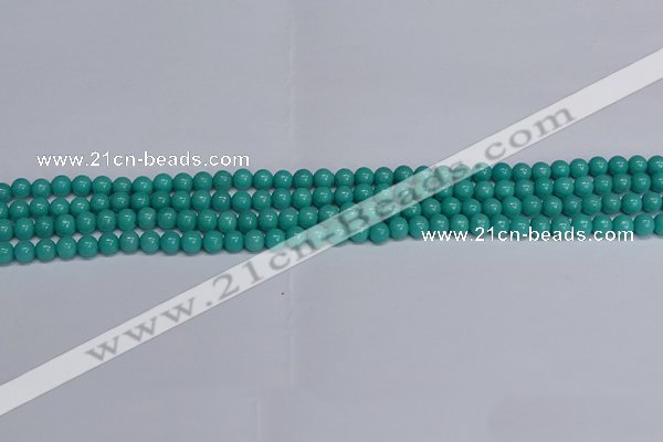 CMJ190 15.5 inches 4mm round Mashan jade beads wholesale
