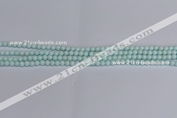 CMJ211 15.5 inches 4mm round Mashan jade beads wholesale