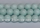 CMJ213 15.5 inches 8mm round Mashan jade beads wholesale