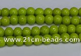 CMJ218 15.5 inches 4mm round Mashan jade beads wholesale