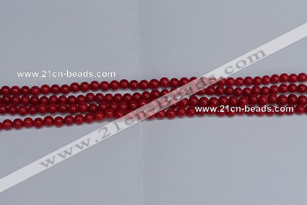 CMJ22 15.5 inches 4mm round Mashan jade beads wholesale