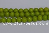 CMJ267 15.5 inches 4mm round Mashan jade beads wholesale