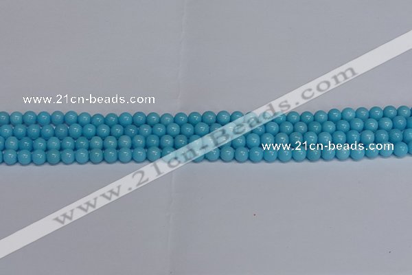 CMJ274 15.5 inches 4mm round Mashan jade beads wholesale