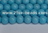 CMJ275 15.5 inches 6mm round Mashan jade beads wholesale