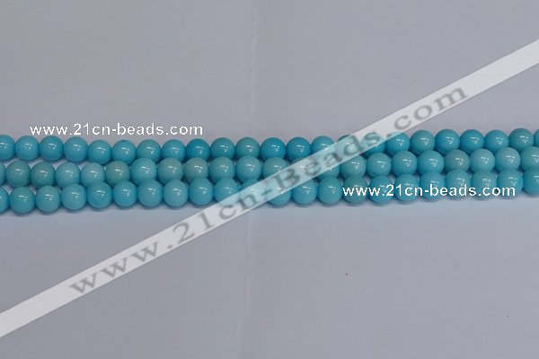 CMJ276 15.5 inches 8mm round Mashan jade beads wholesale